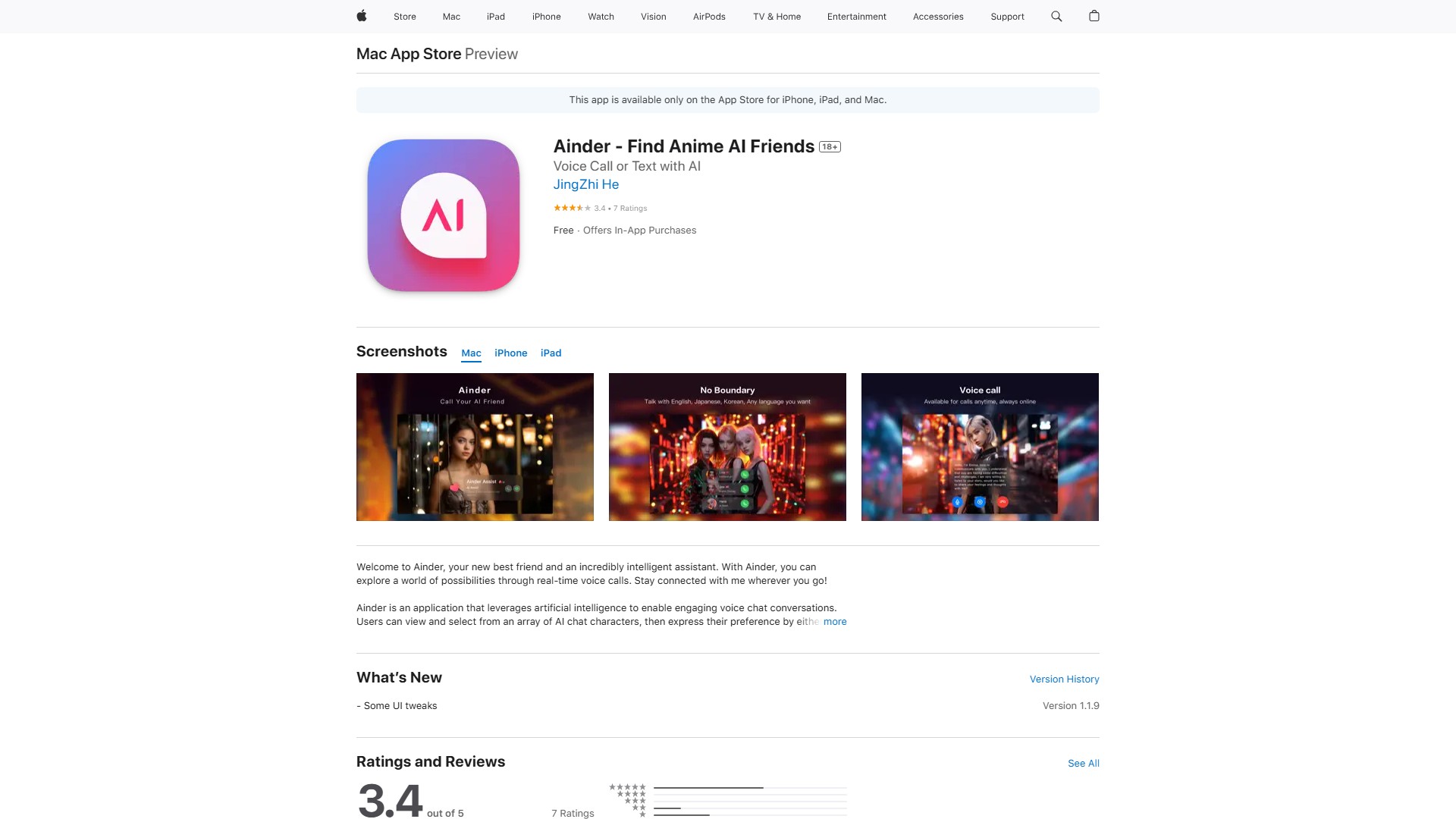 Ainder - Find AI Friends like Tinder