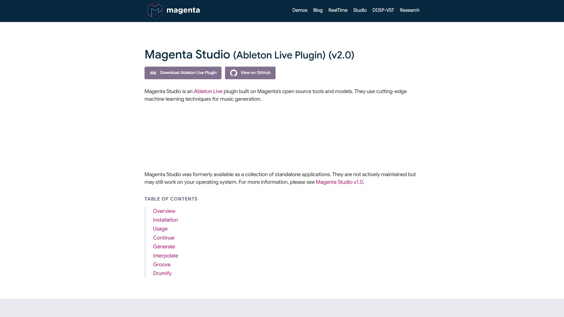 Magenta Studio