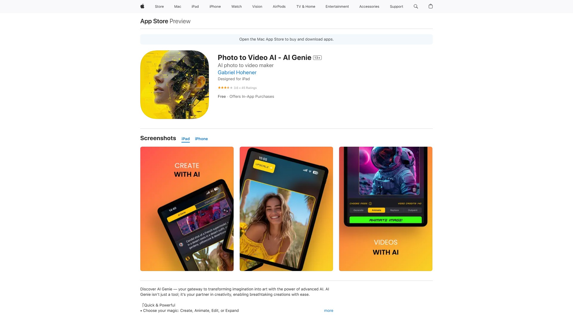 AI Genie: Photo + Art Generator