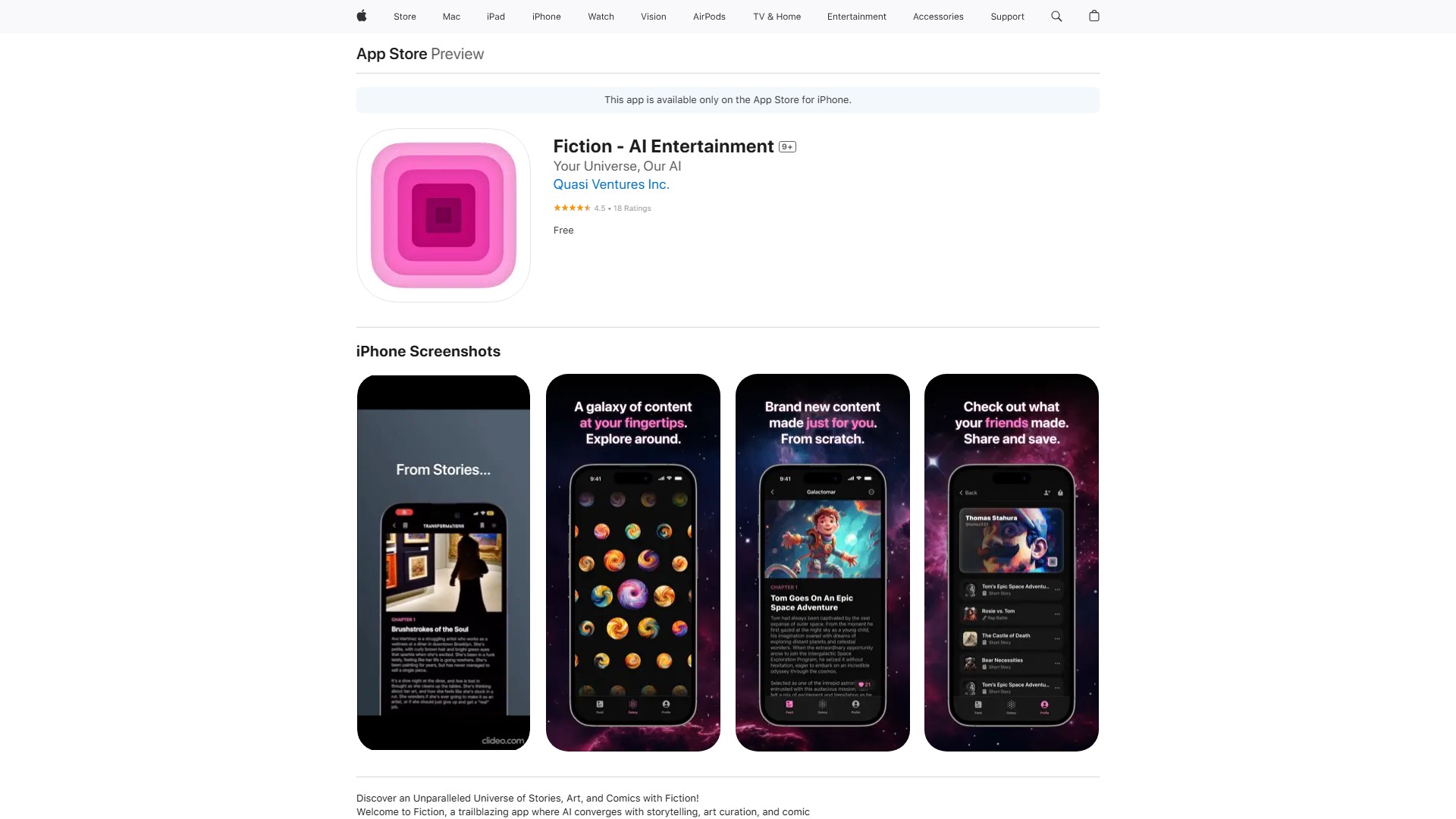 Fiction - AI Entertainment