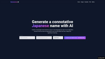 Nameverse AI AI Tool