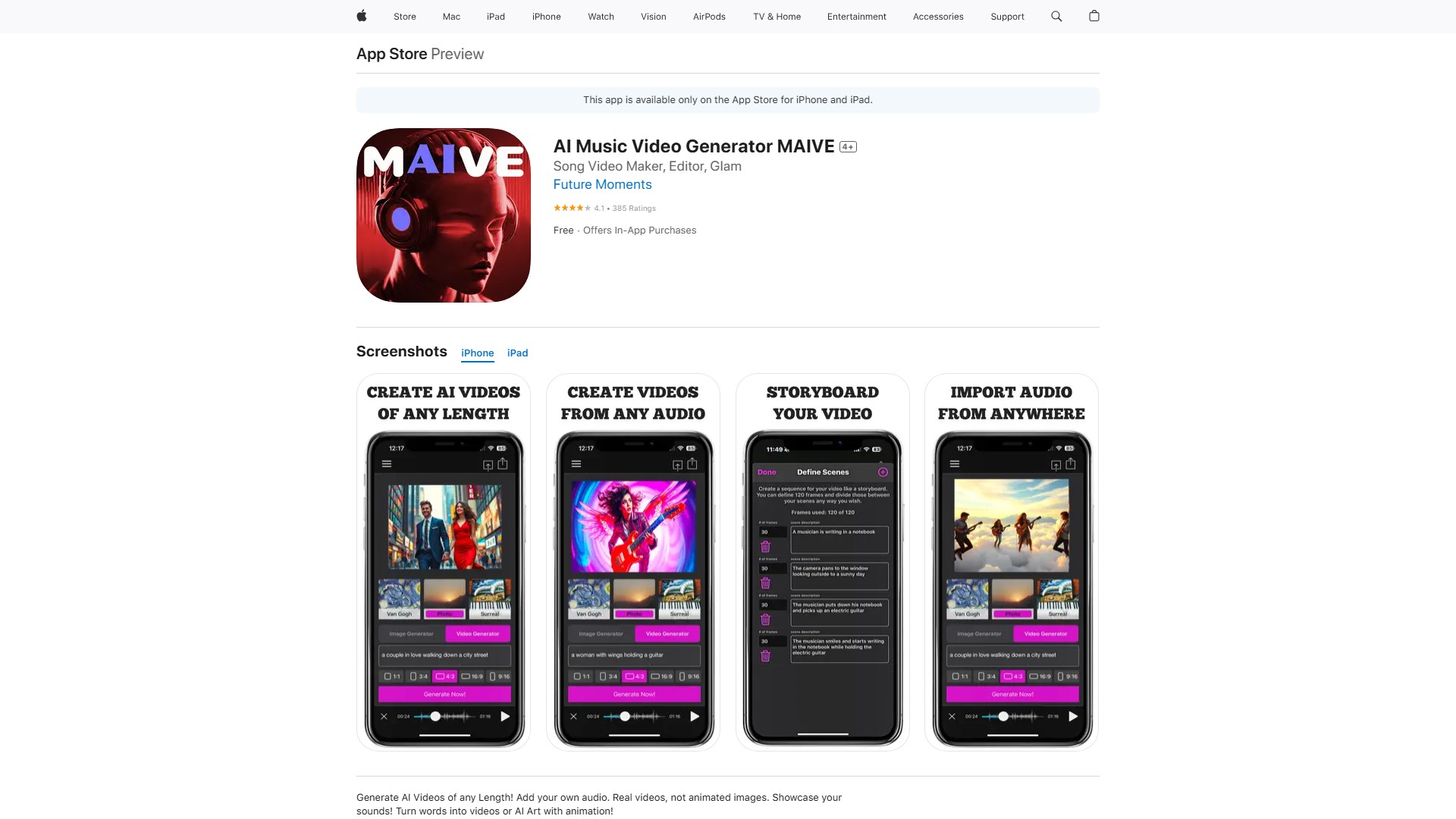 MAIVE: Music AI Video Exporter