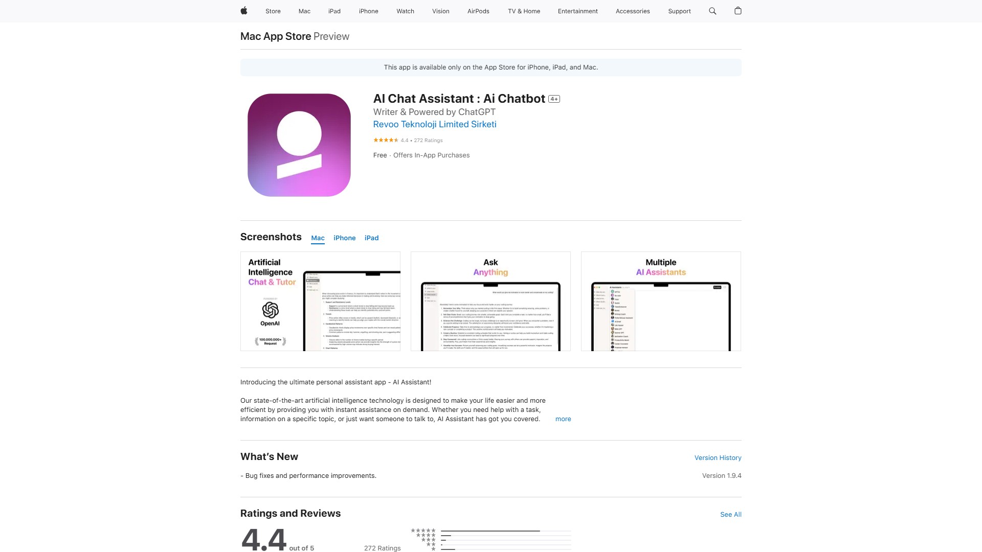Assistant : AI Essay Writer