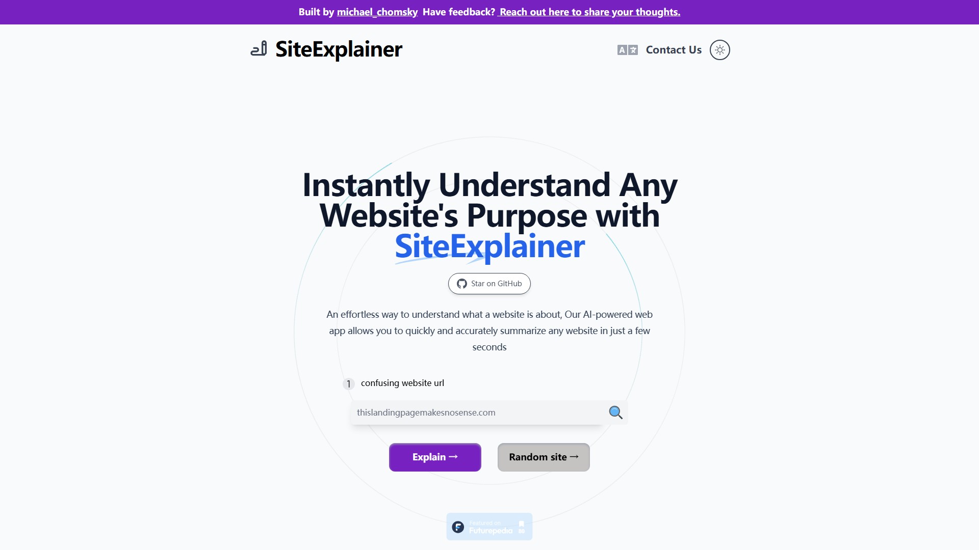 SiteExplainer