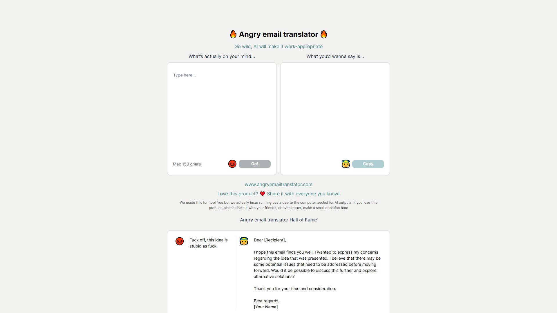 Angry Email Translator