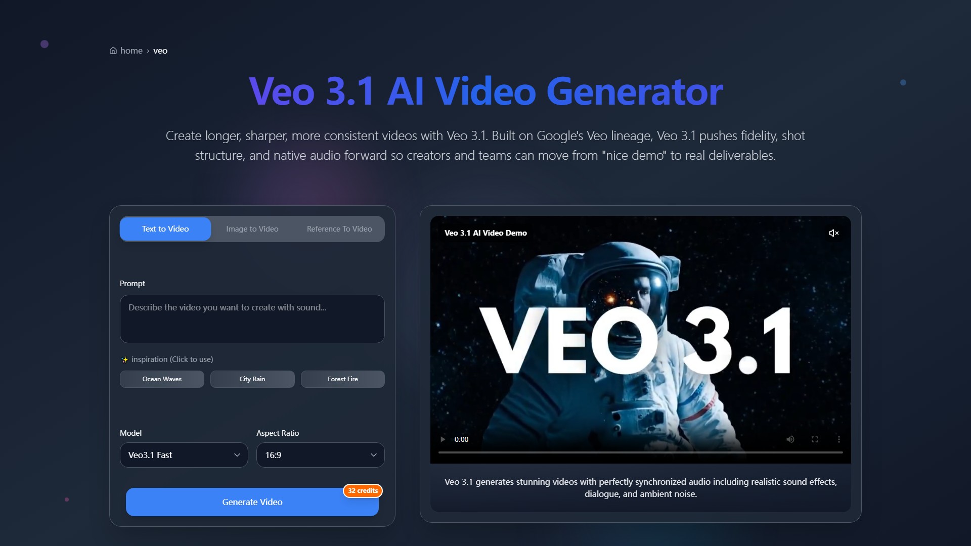 Google Veo 3.1 — AI Video Generator Overview | JXP
