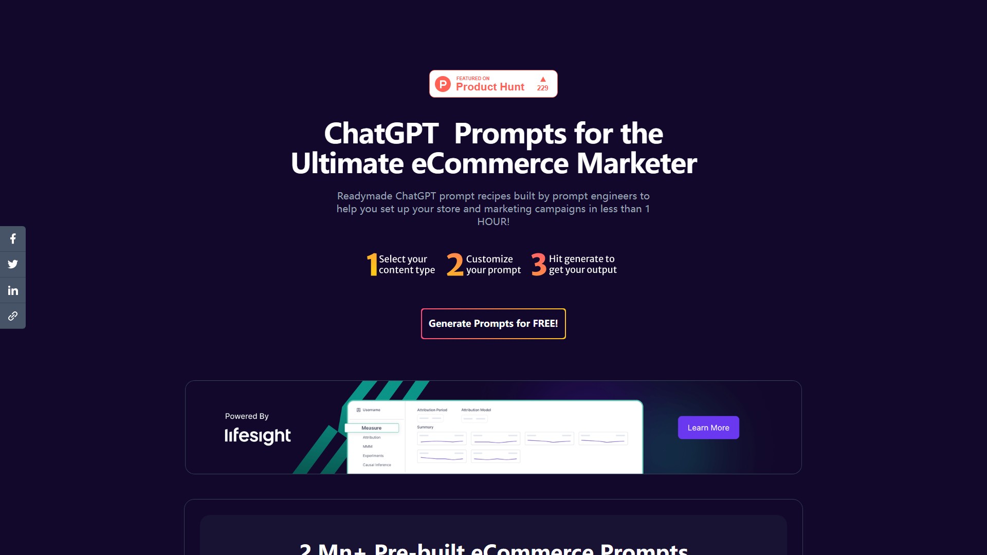 ECommerce Prompt Generator