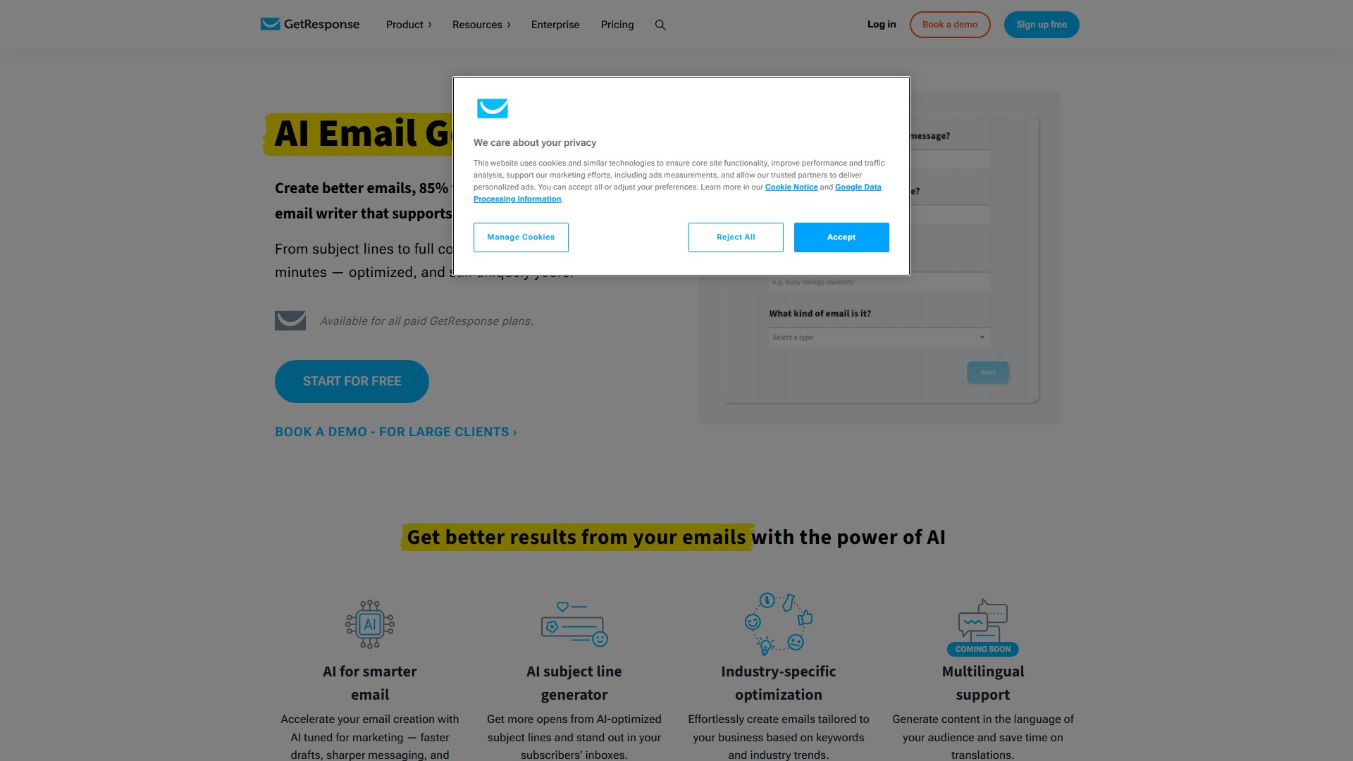 GetResponse Email Generator