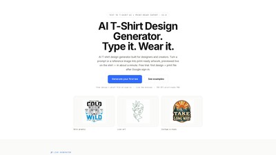 T-Shirt Design AI - AI Tool