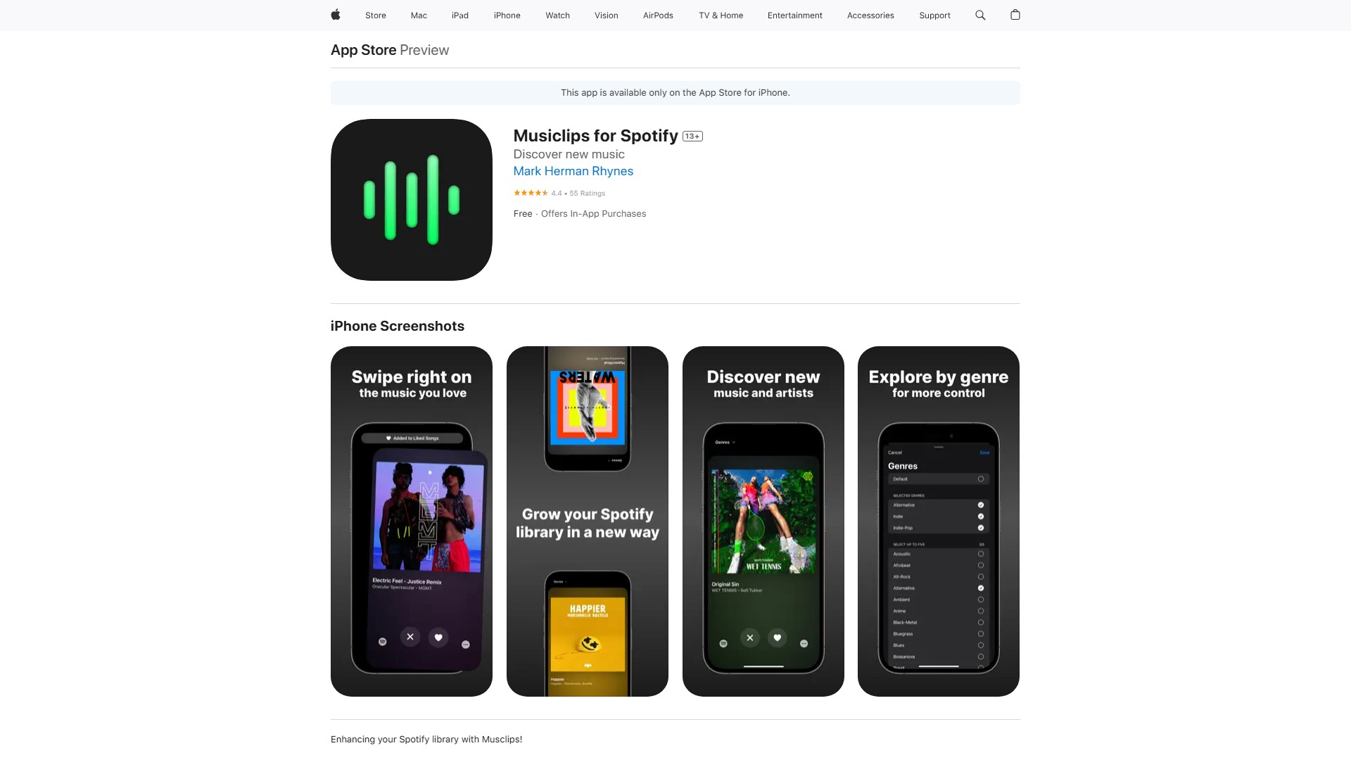 Musiclips: AI Music Finder for Spotify