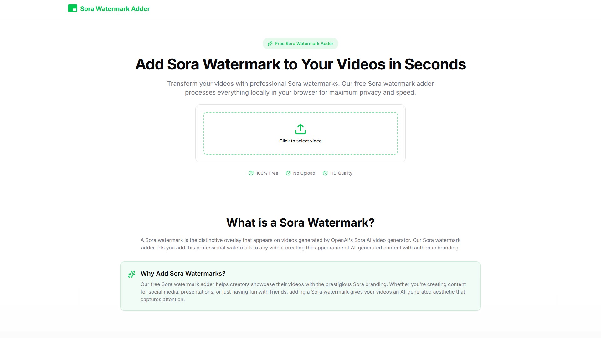 Sora Watermark Adder
