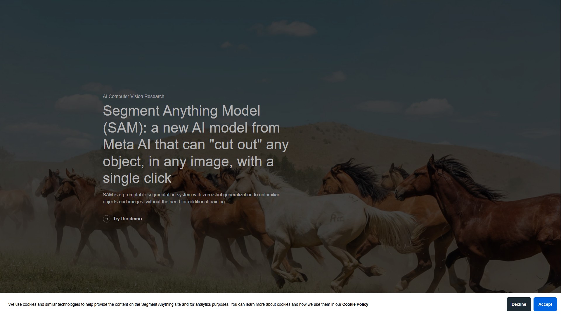 Segment Anything (Meta)