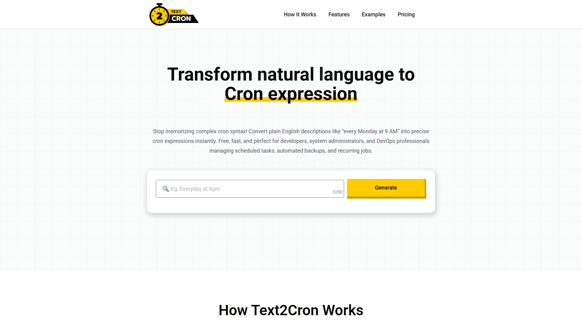 Text2Cron