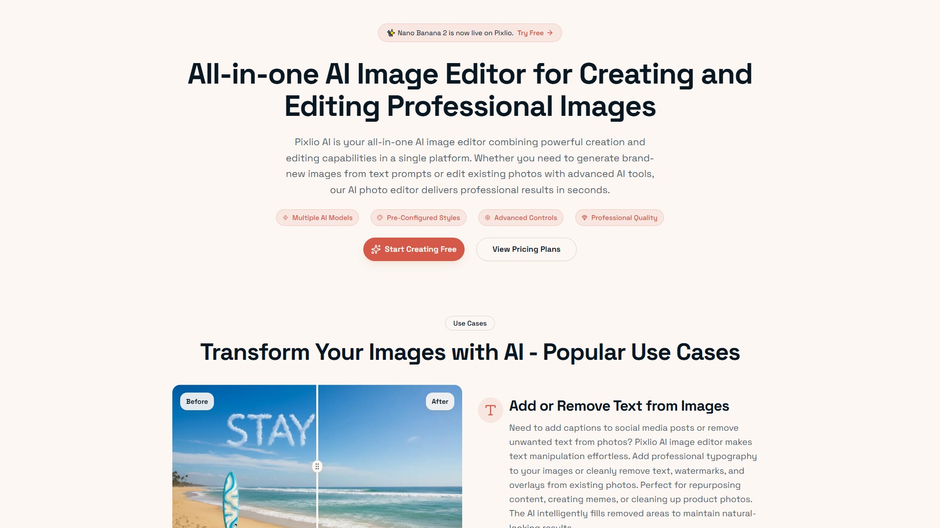 Pixlio AI - AI Tool Screenshot