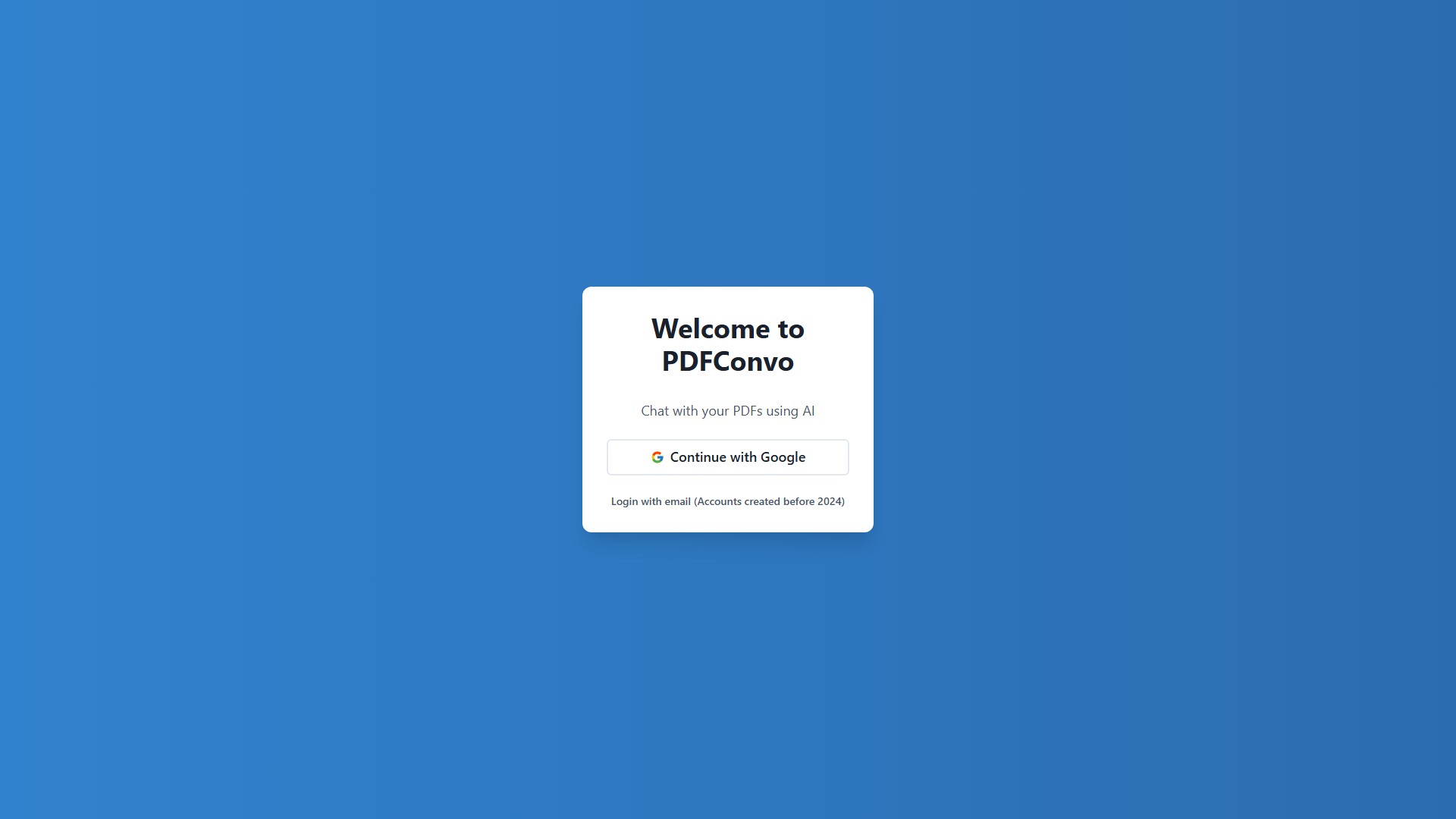 PDFConvo chat with your pdf