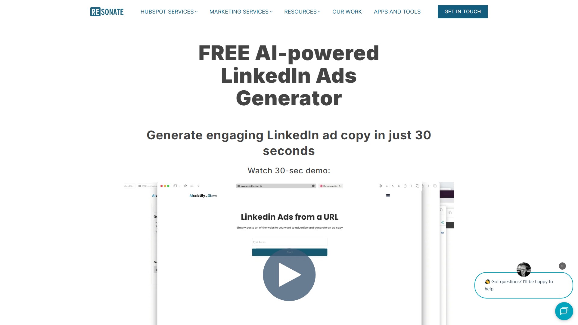 Free AI-Powered LinkedIn Ad Generator