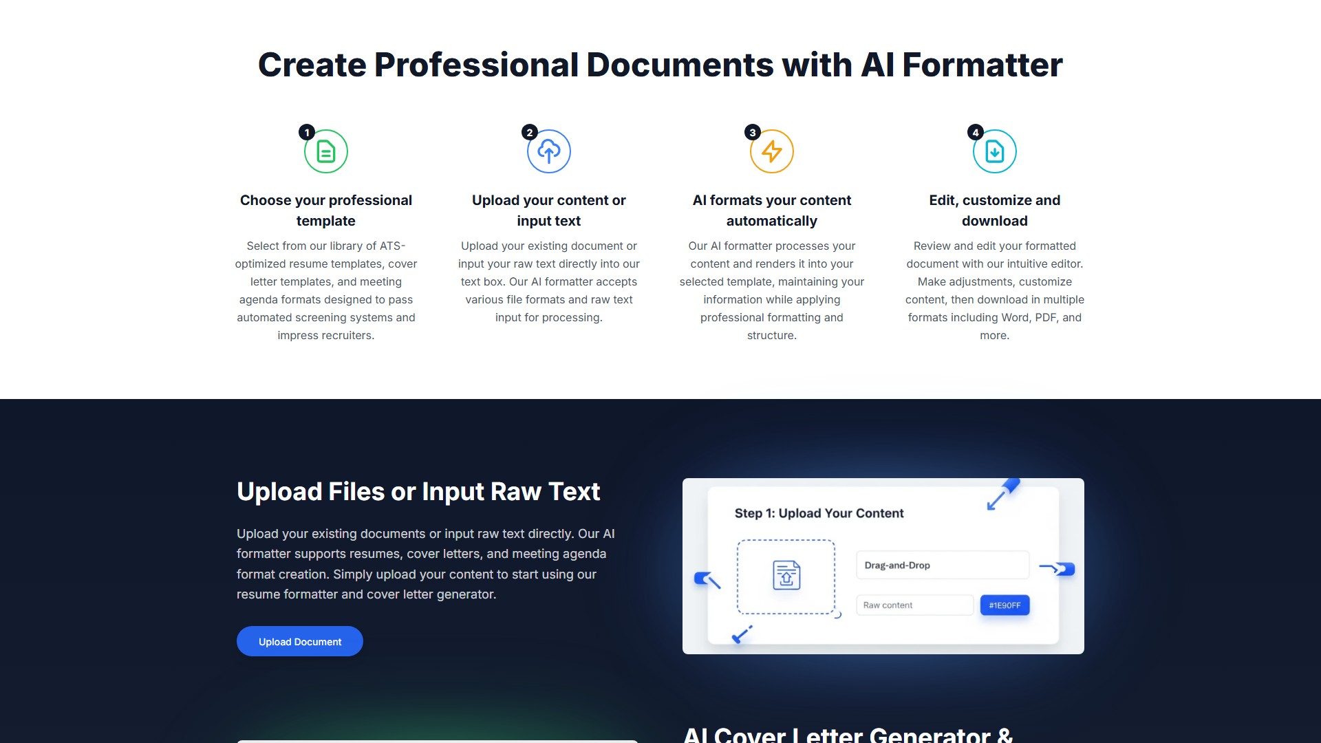 AI Formatter - AI Tool Screenshot