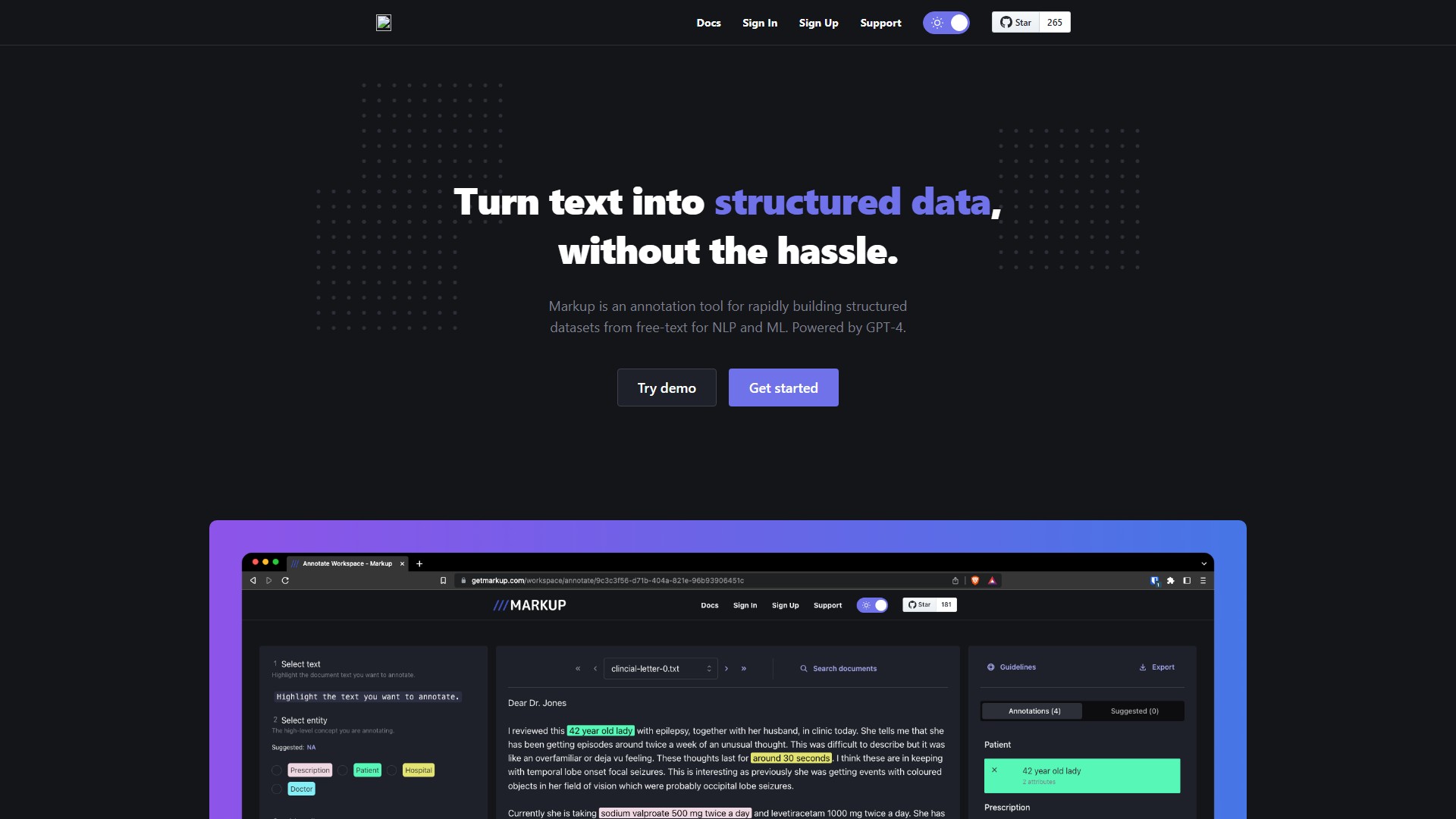 Markup: Document Annotation