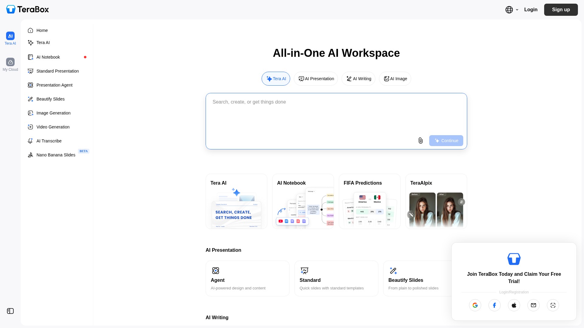 TeraBox AI - AI Tool Screenshot