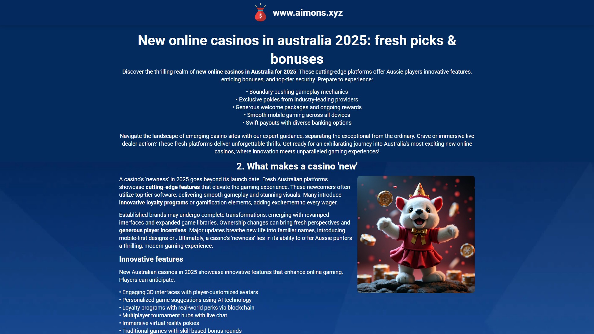 Aimons.xyz AI-generated creatures