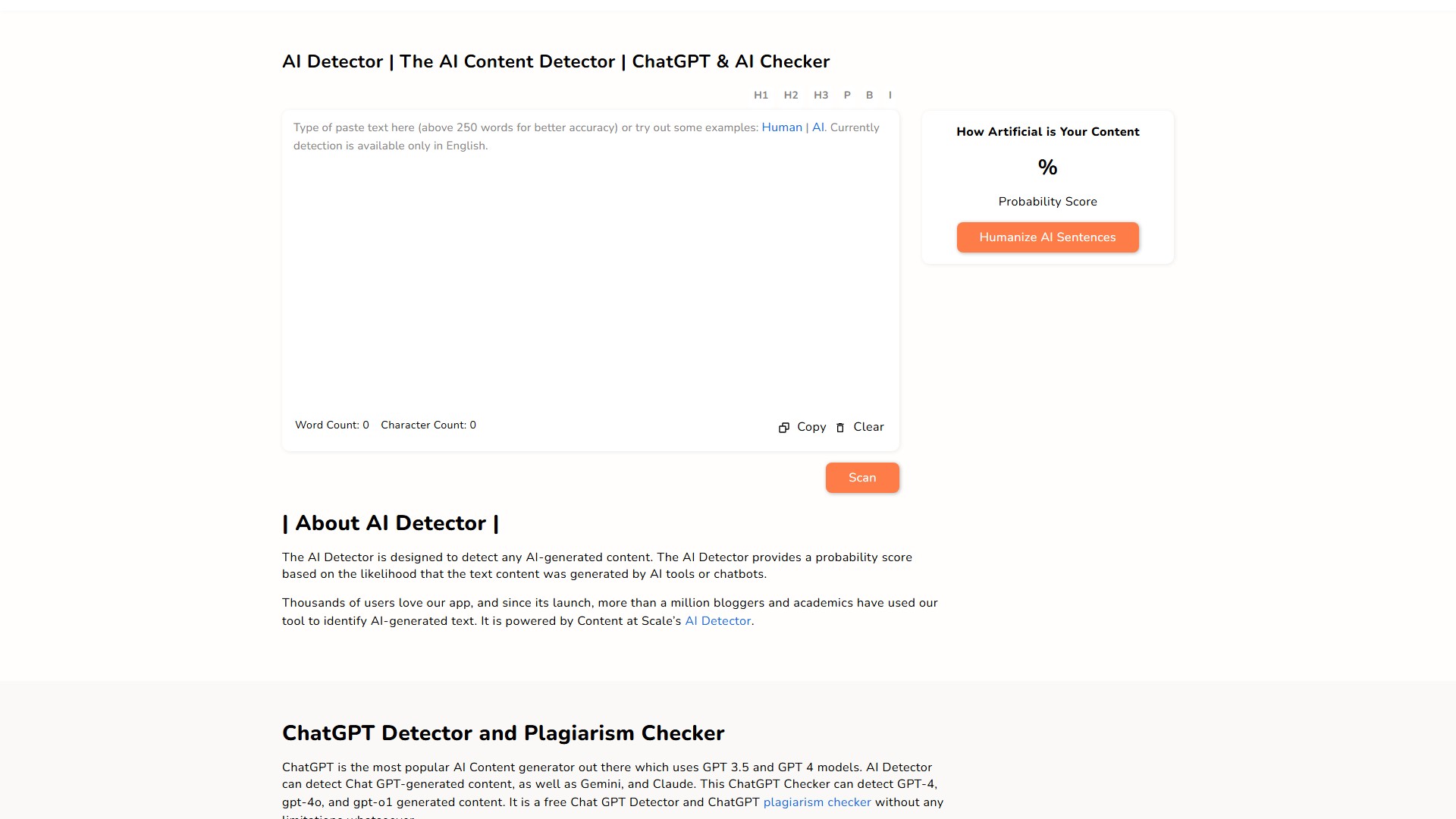 AI Detector by ContentDetector.AI