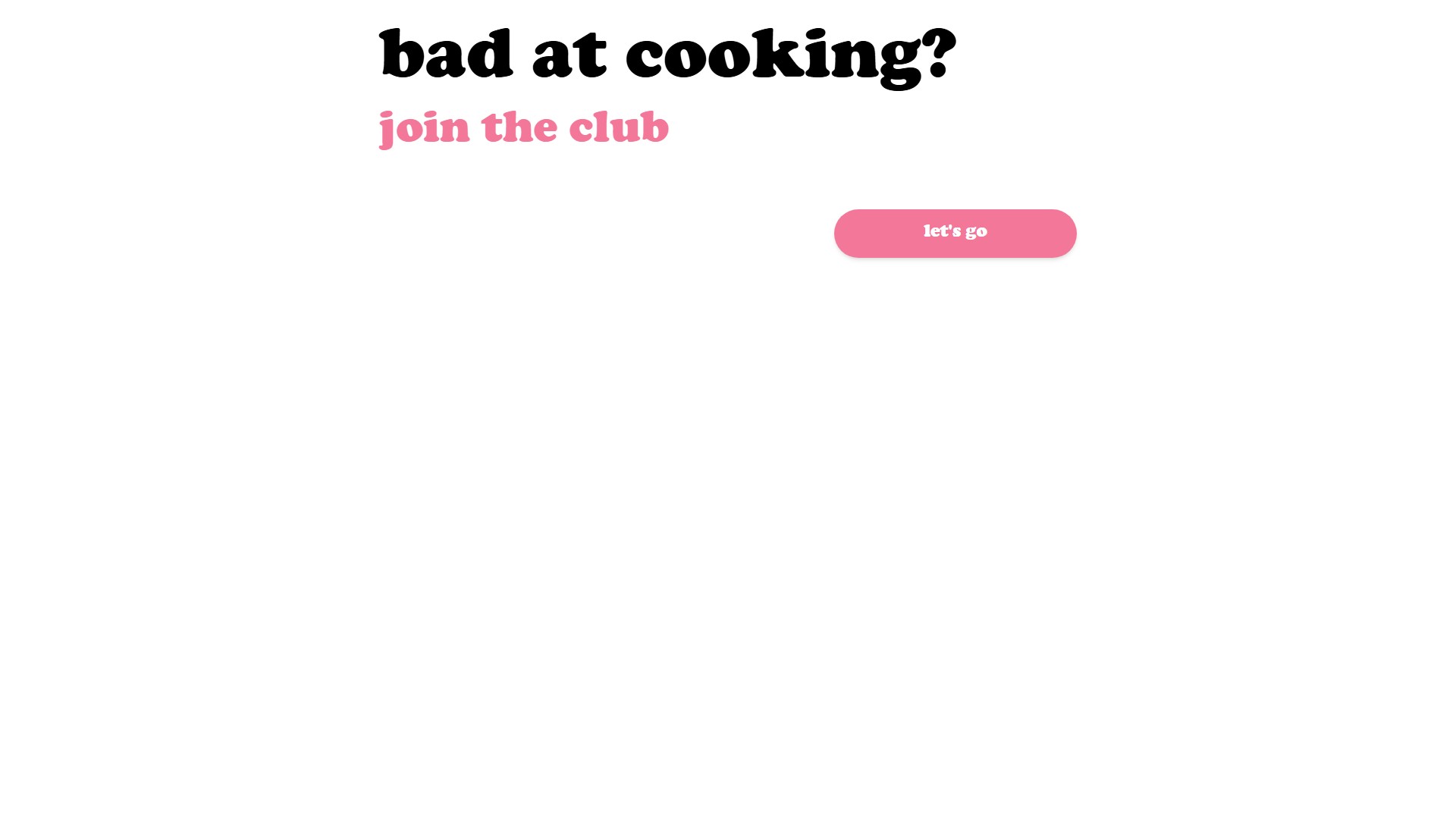 Bad Cook Club