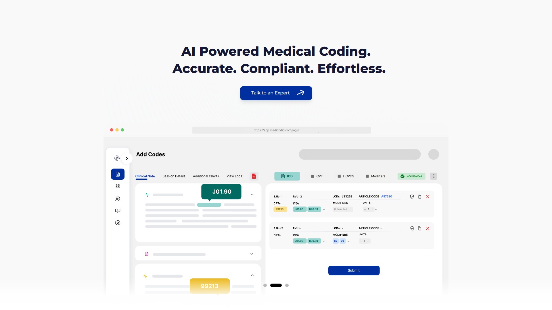 CODIO, AI-powered medical coding tool