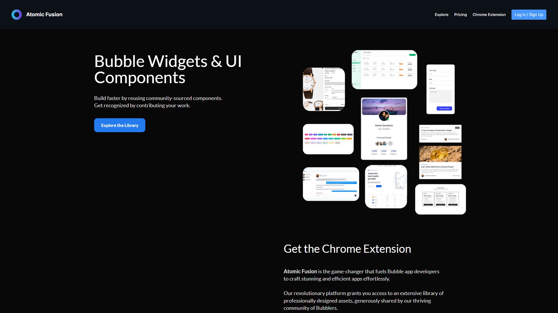 Atomic Fusion: AI Copy for Bubble Pages