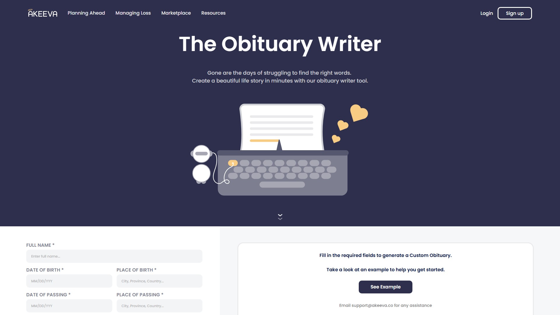 Obituary Writer
