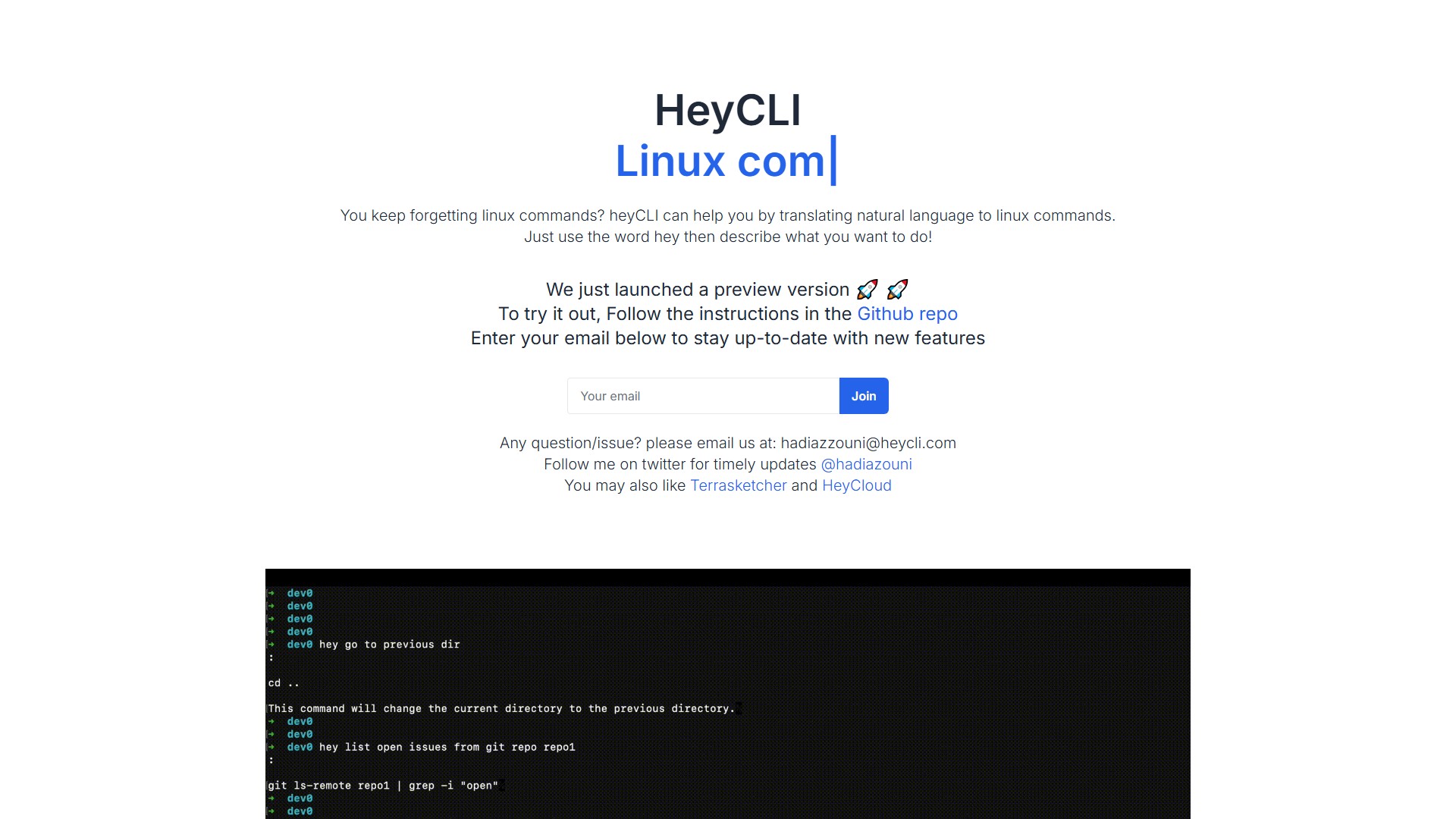 heyCLI