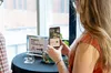 An attendee explores a real-time demo of Google Search Live.