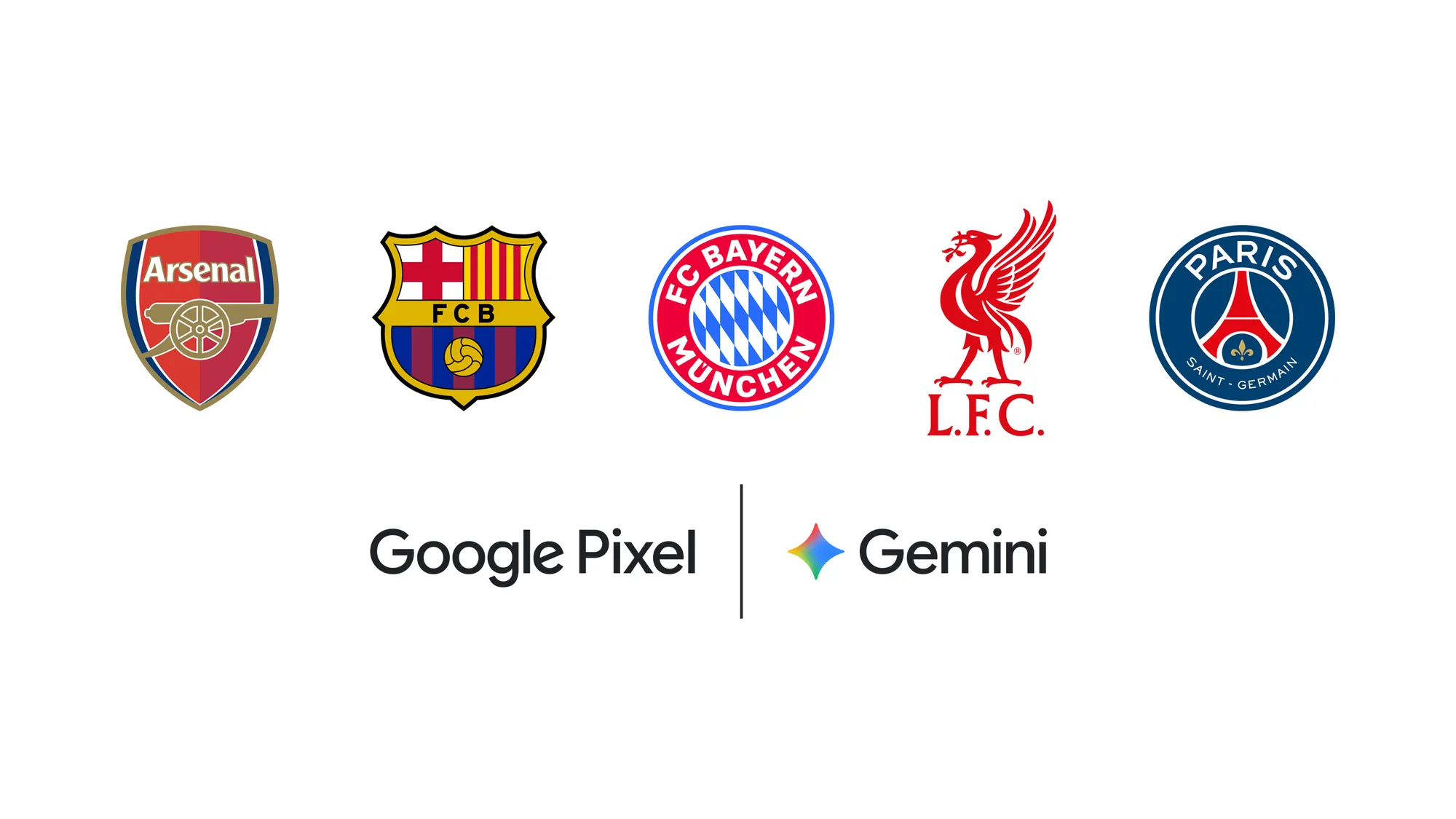 Line up of brand logos.