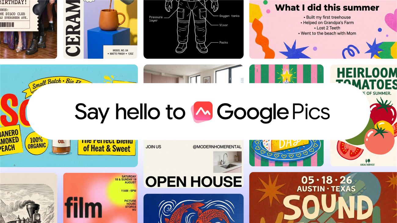 Google Pics brings AI image creation and editing to Workspace