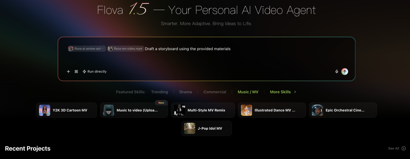 Flova AI video creation workflow screenshot 3