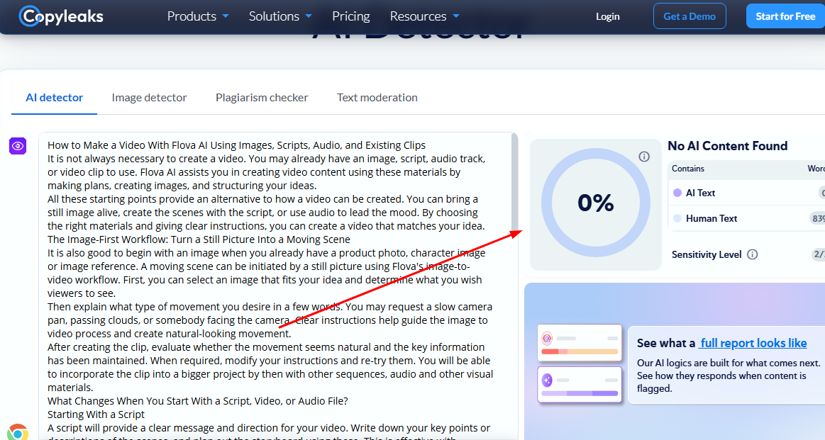 Flova AI video creation workflow screenshot 5